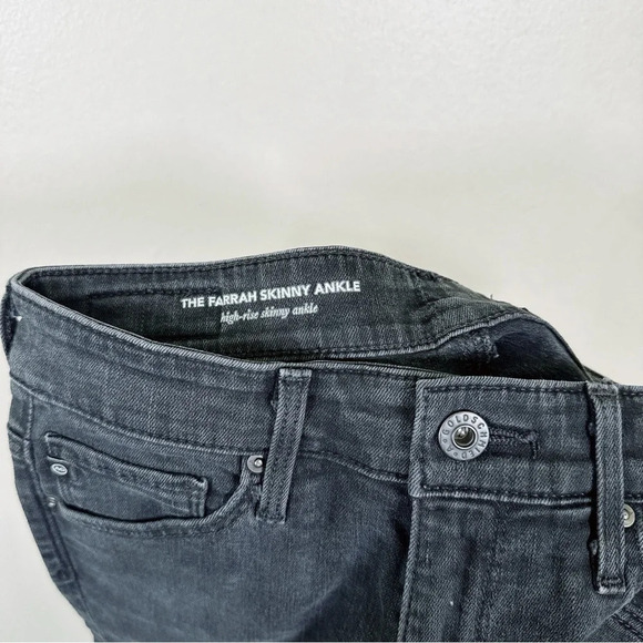 Ag ADRIANO GOLDSCHMIED Womens Size 24 The Farrah Skinny Ankle Chew Hem Jeans - Picture 9 of 14